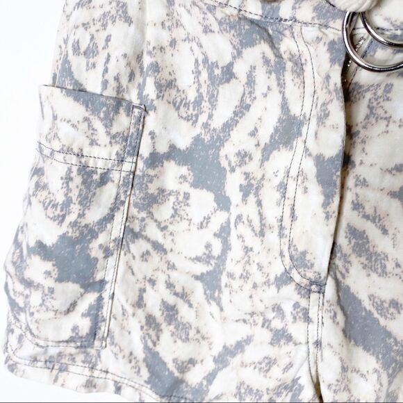 Topshop Cheetah Rope Belted Shorts Size 6 - Picture 5 of 8